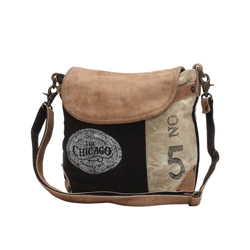 Leather Flap Shoulder Bag - Myra Bags