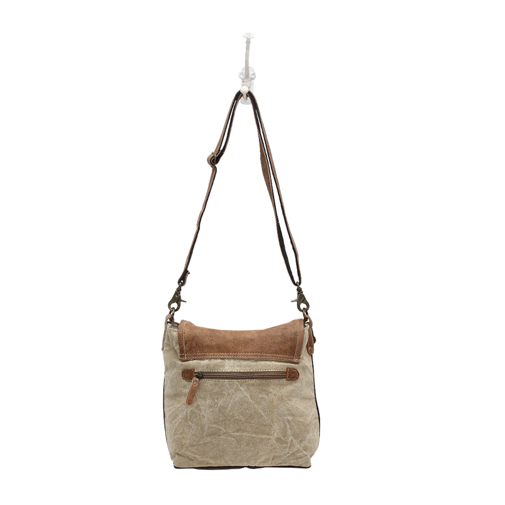 Leather Flap Shoulder Bag - Myra Bags