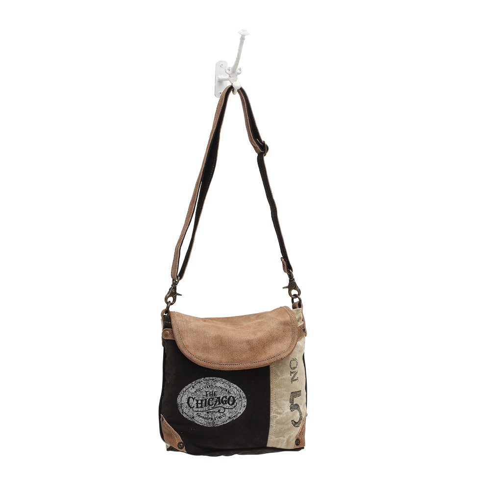 Leather Flap Shoulder Bag - Myra Bags