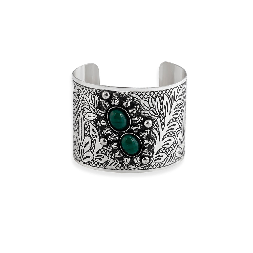 Southwest Chic Silver Cuff Bracelet