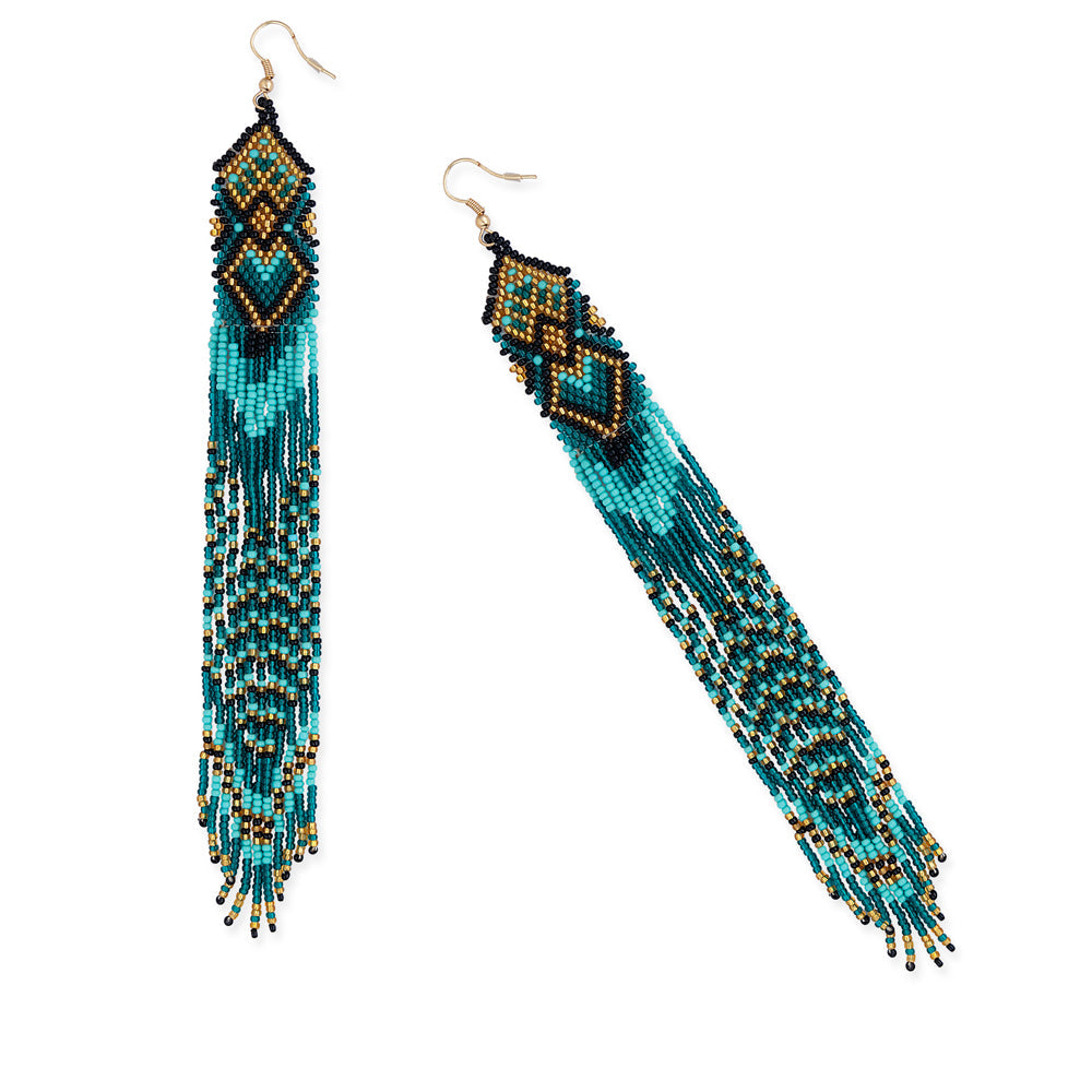 Skybird Trails Beaded Earrings