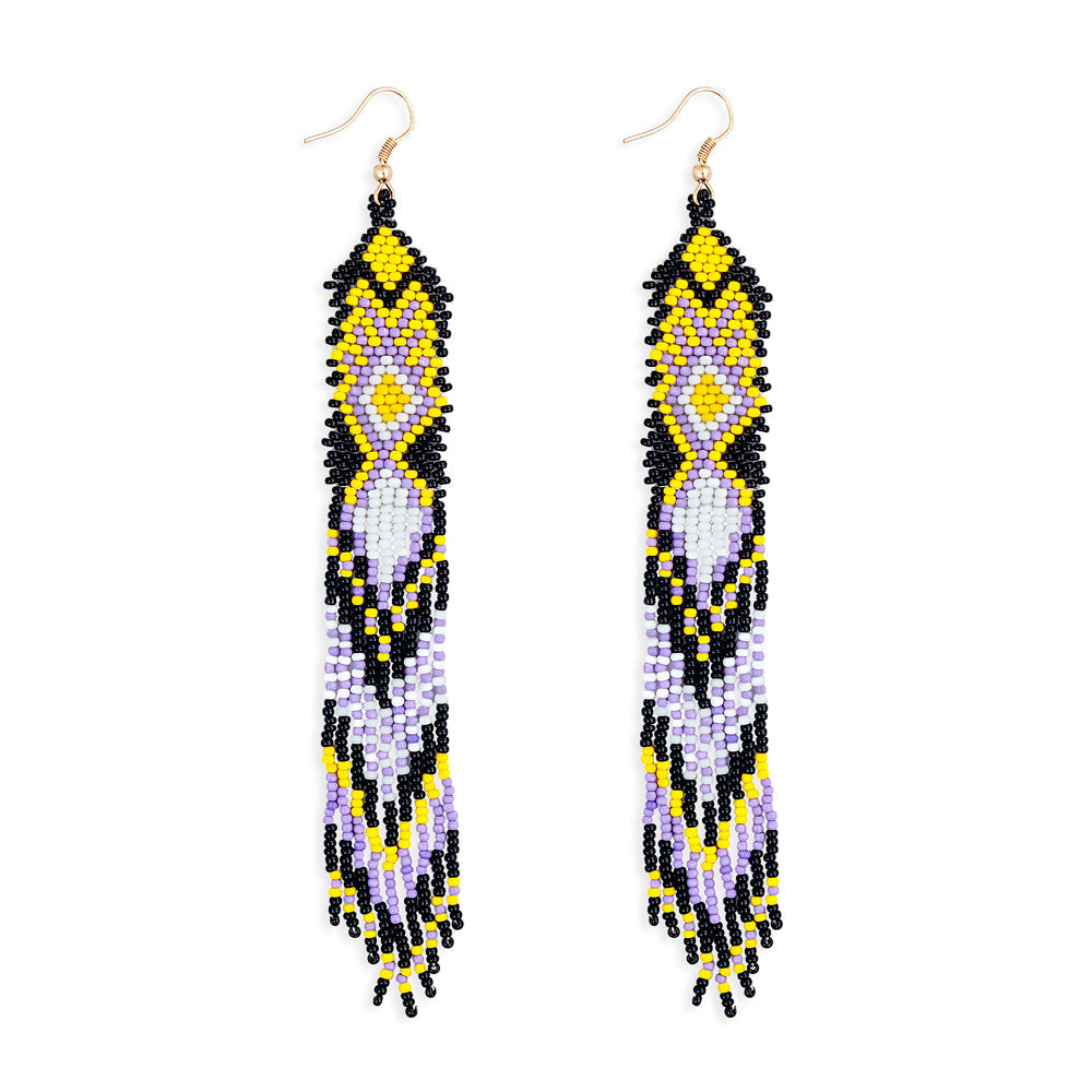 Sandstone Oasis Beaded Earrings