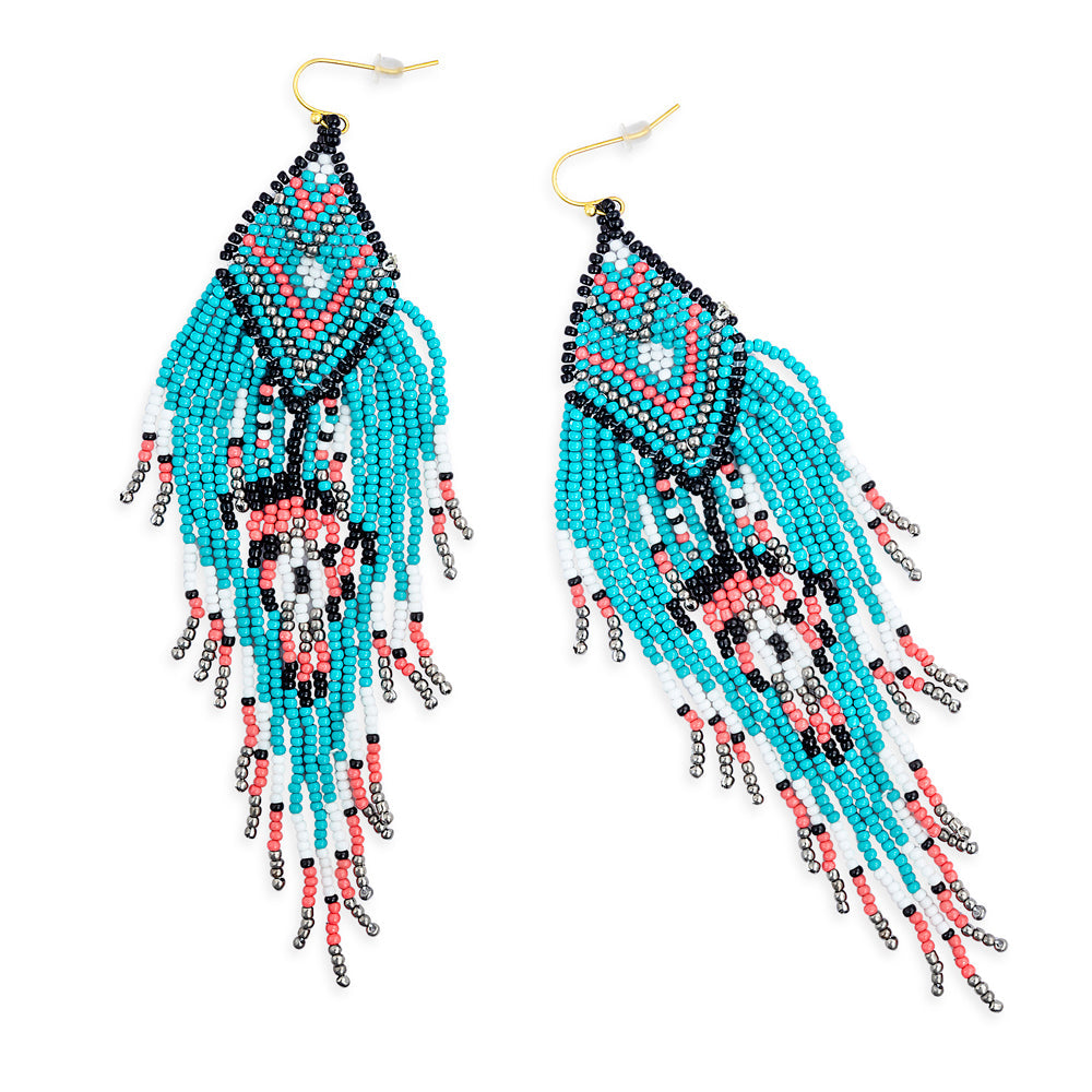 Shawl Of My Tribe Beaded Earrings