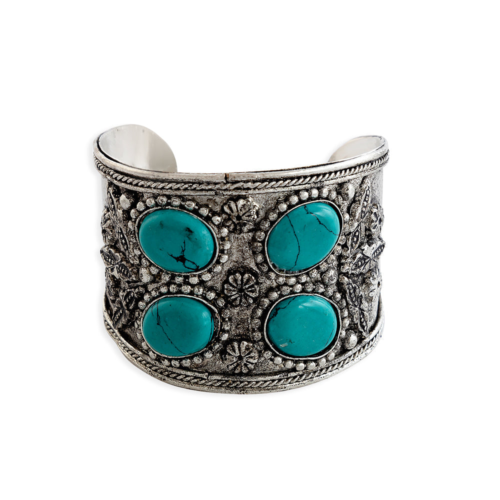 Pledgestone Embossed Cuff Bracelet