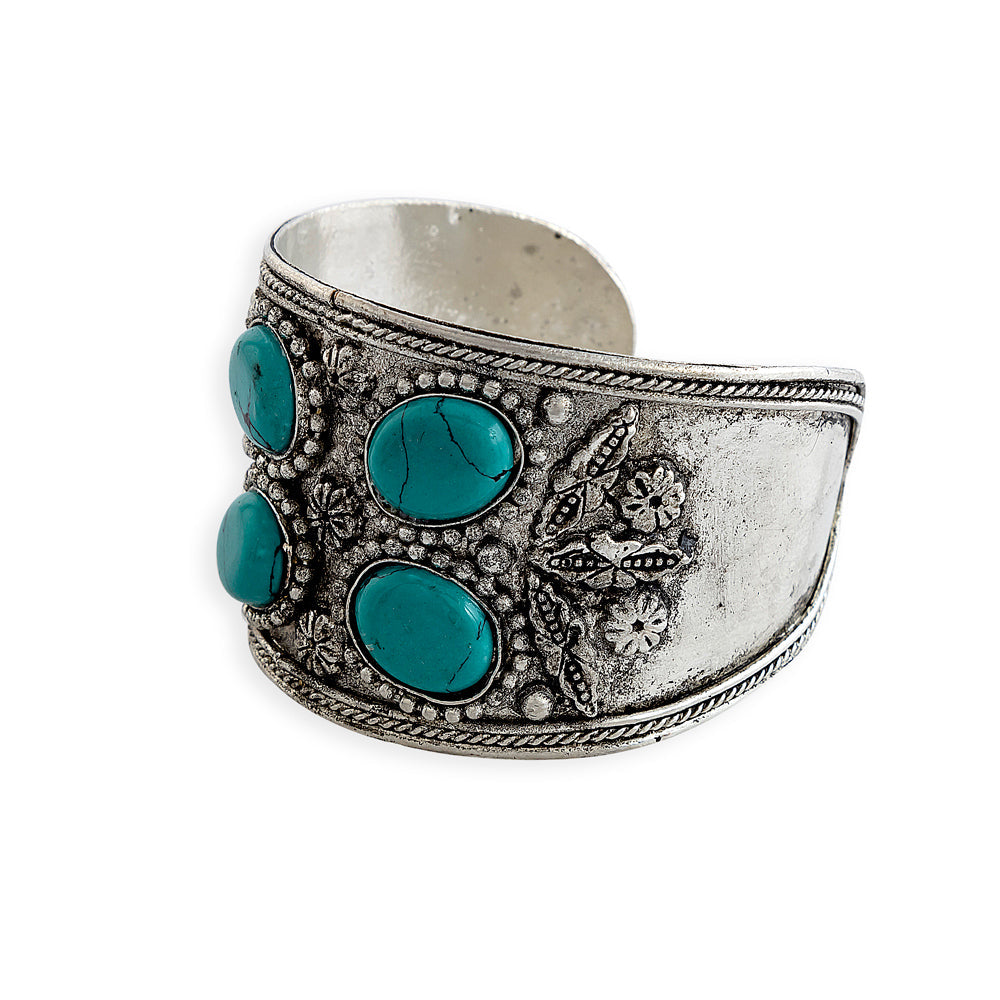 Pledgestone Embossed Cuff Bracelet