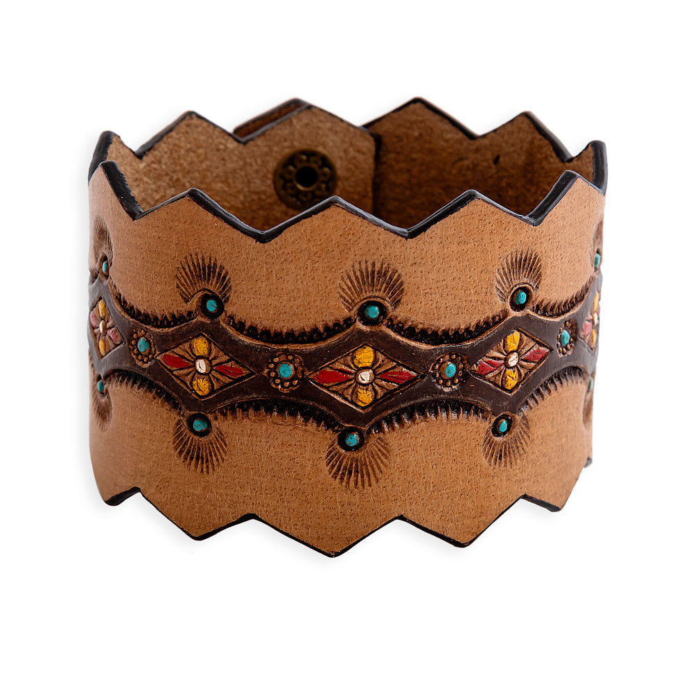 Canyon Crest Leather Cuff Bracelet