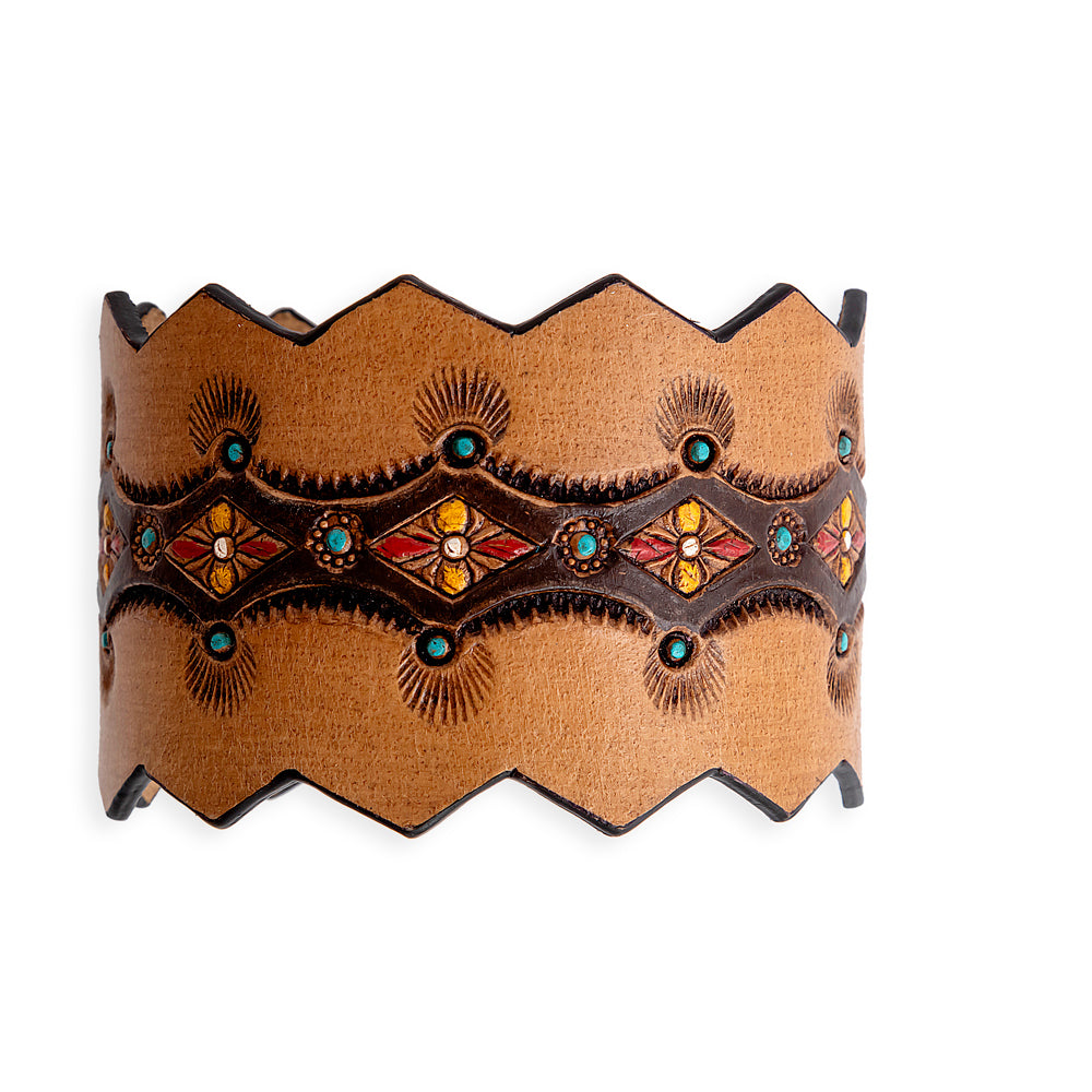 Canyon Crest Leather Cuff Bracelet