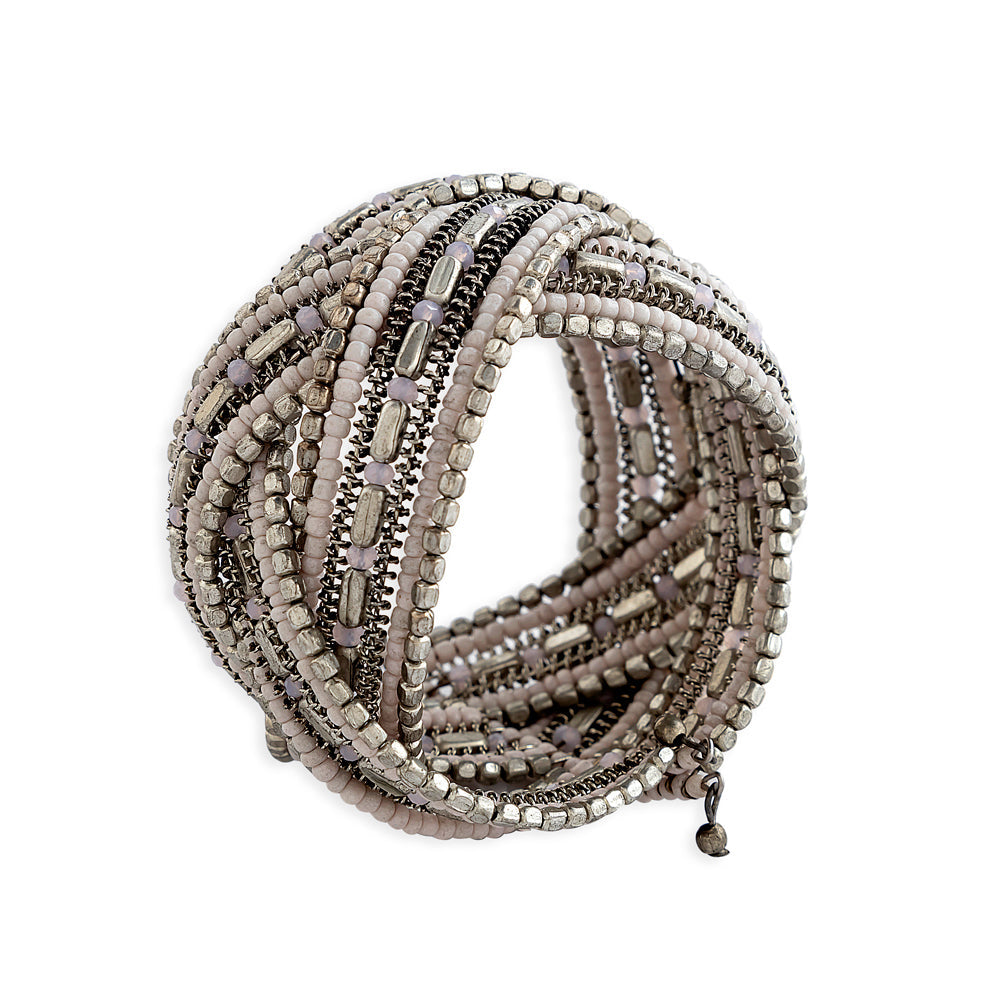 Intertwined Strands Cuff Bracelet