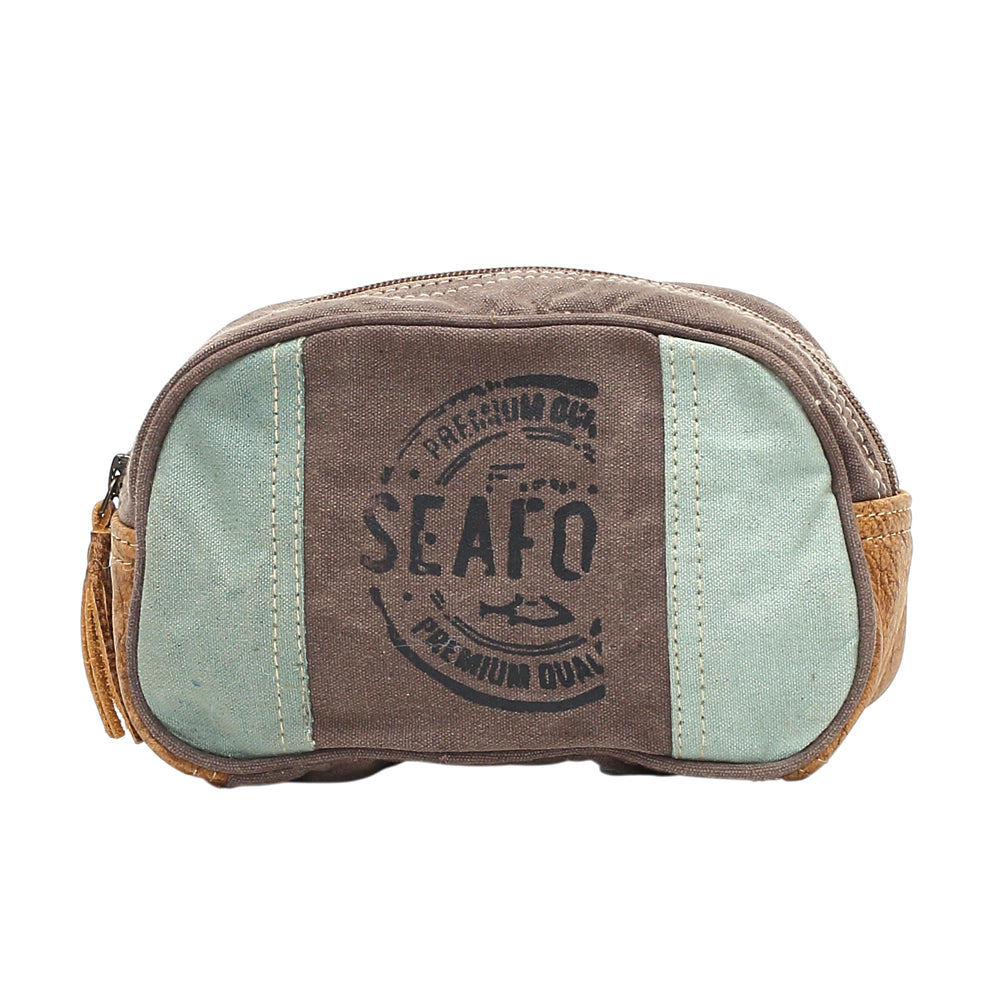 Vintage Print Make-Up Kit Small Bag  (Small )