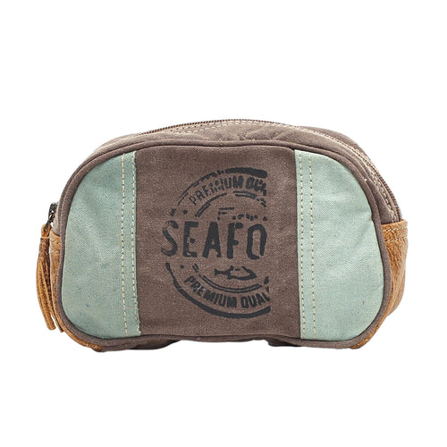 Vintage Print Make-Up Kit Small Bag  (Small )