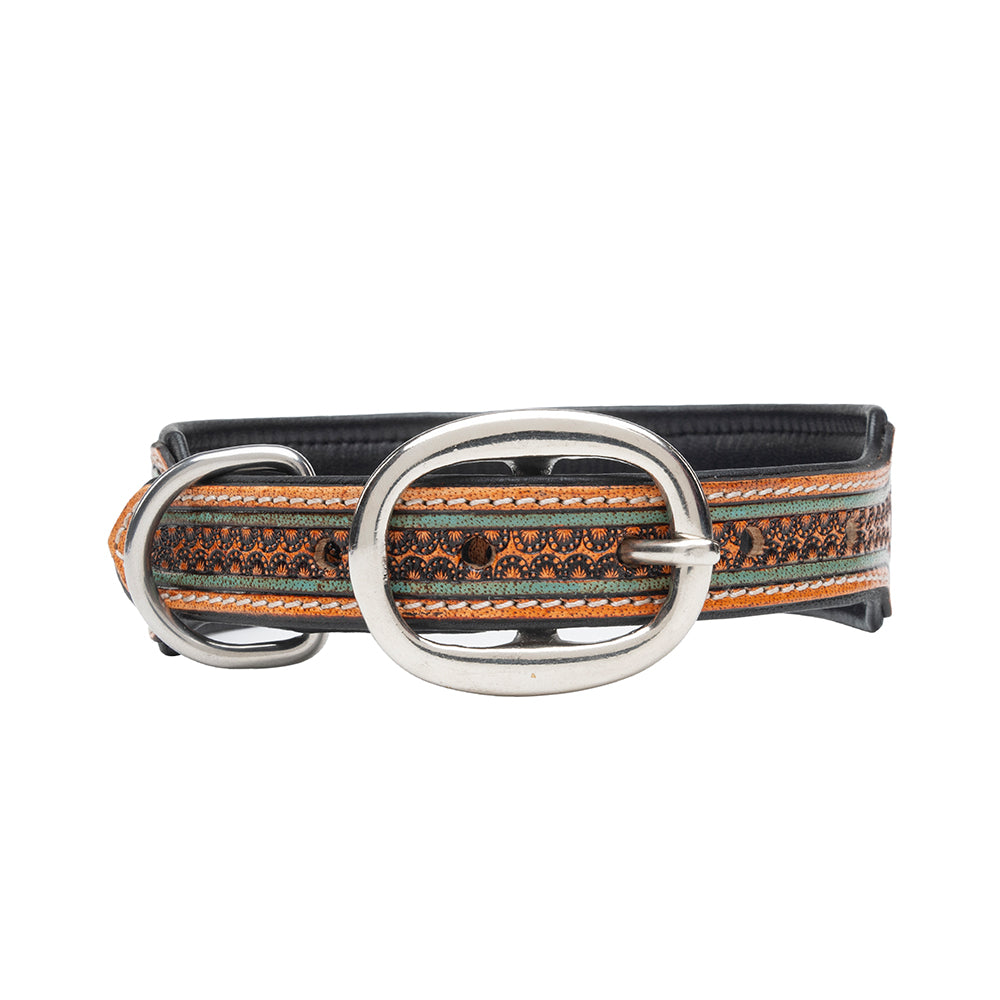 Full bloom leather best seller dog coller combo