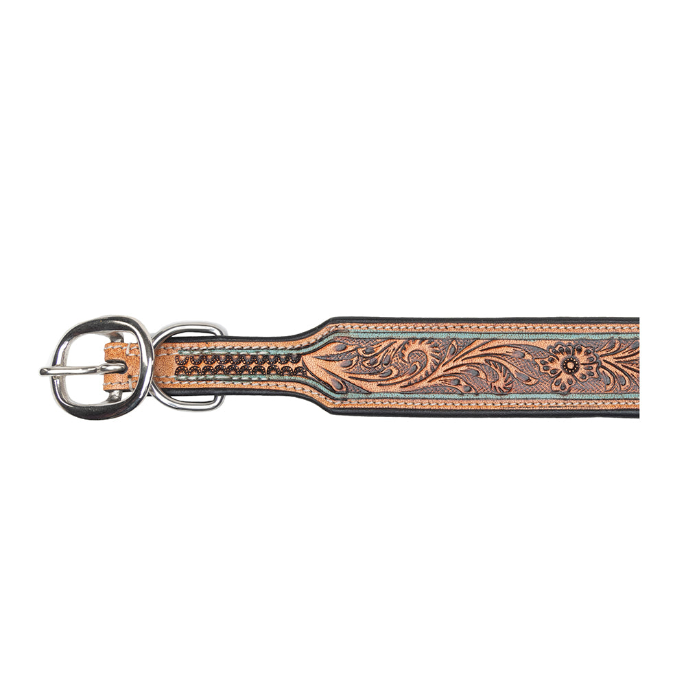 Trusted Amigo Hand-tooled Dog Collar