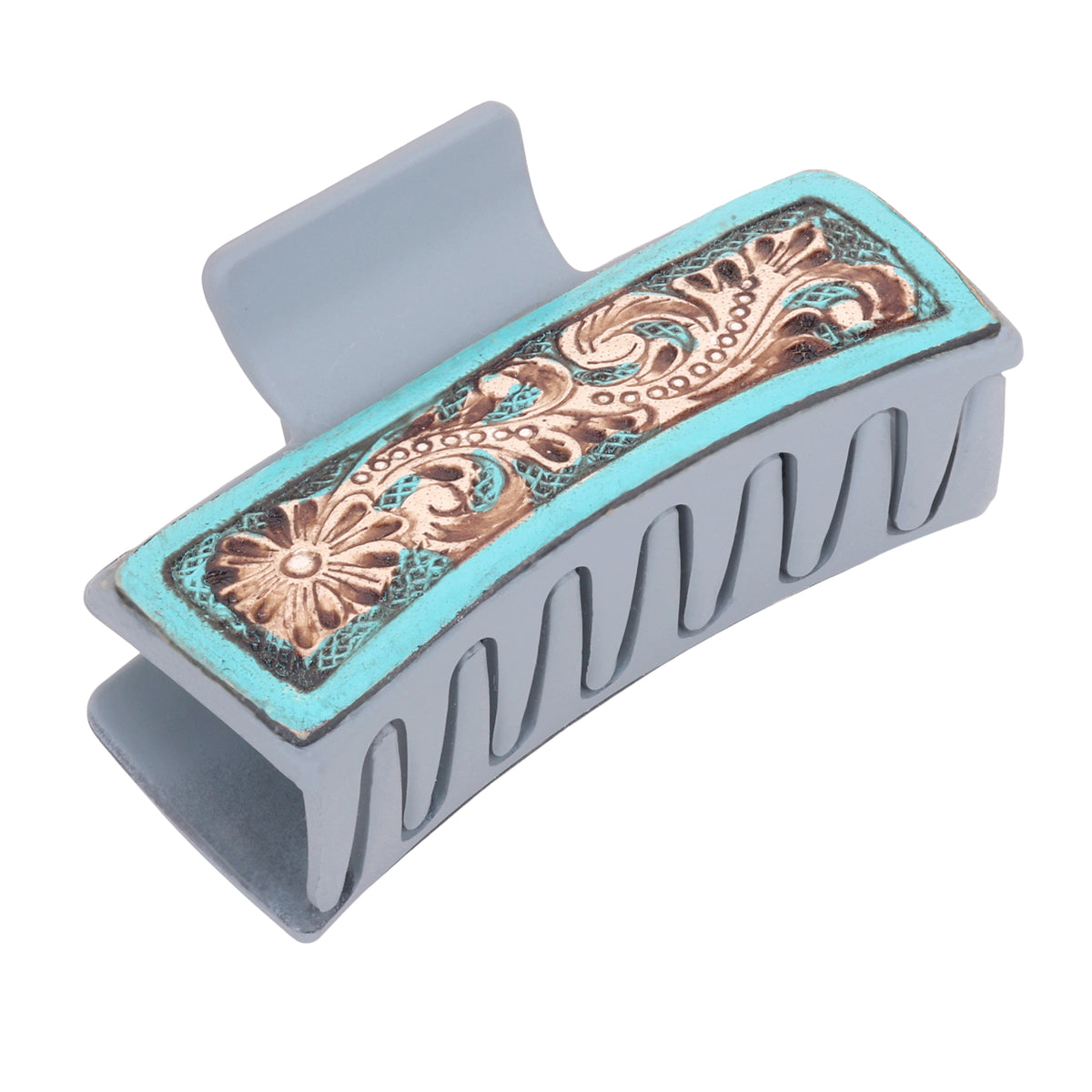 Turquoise Trails Hair Comb Clip