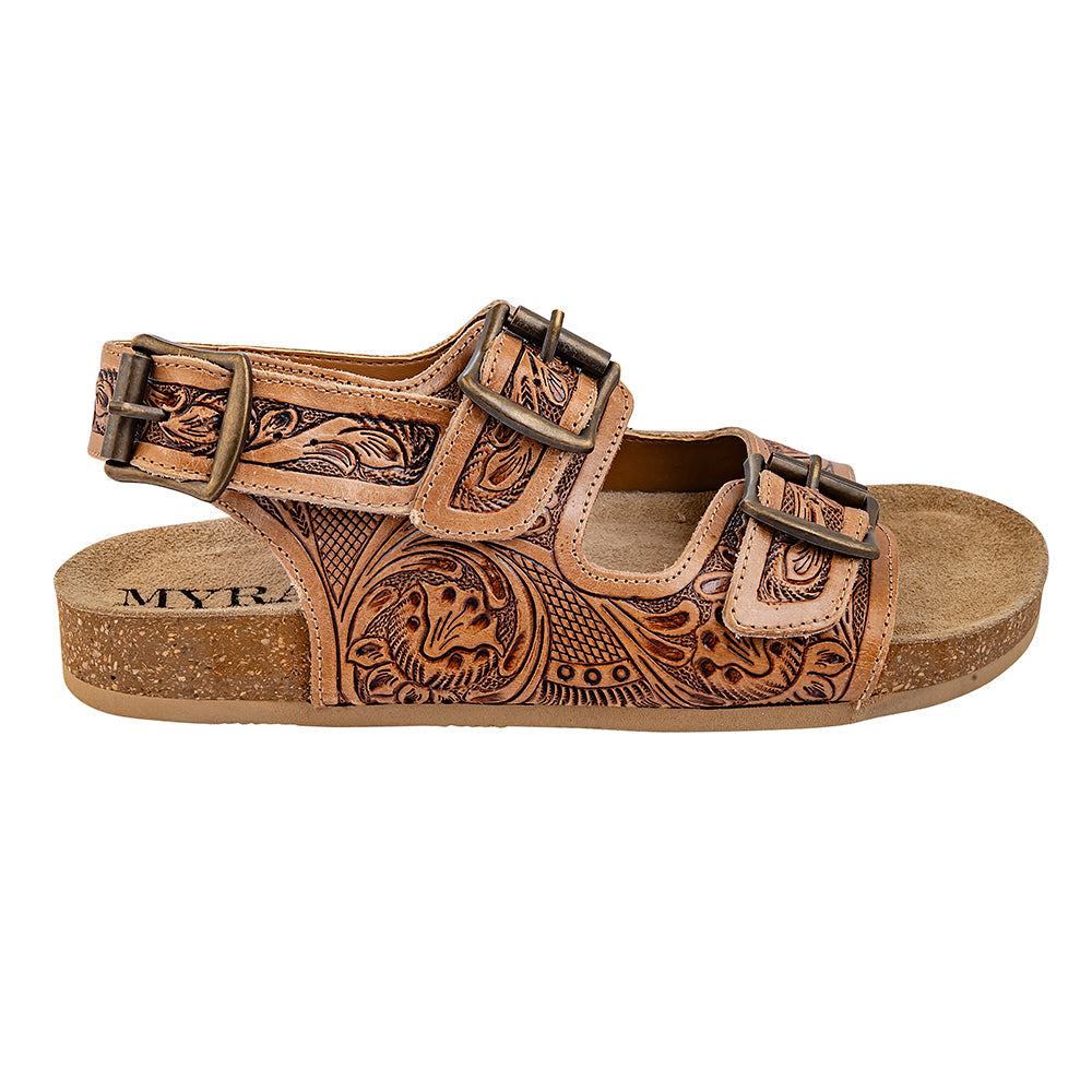 Dixon Trails Hand-Tooled Sandals