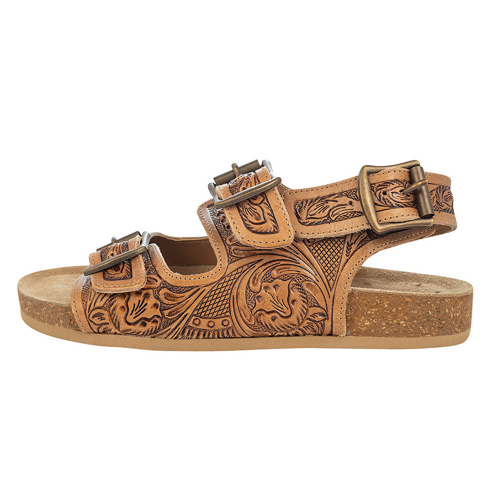 Dixon Trails Hand-Tooled Sandals