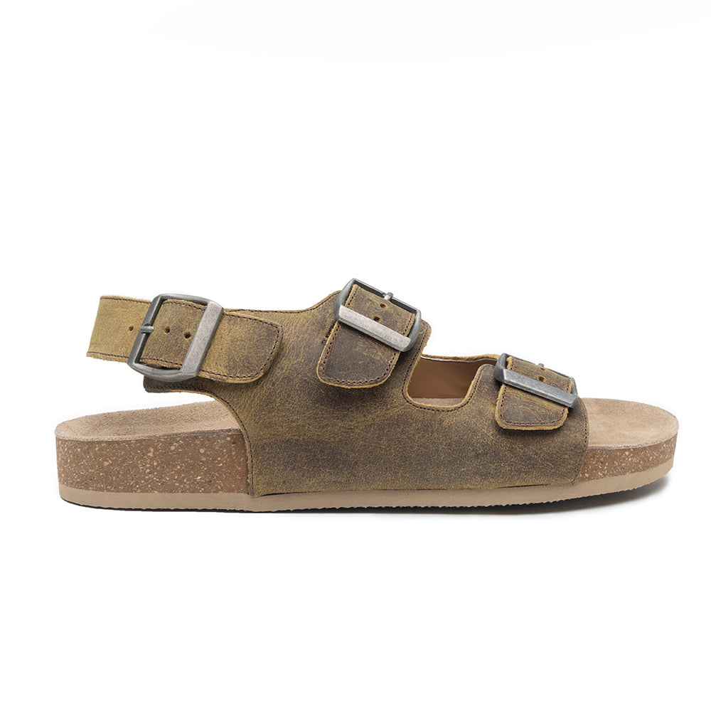 Mountain Path Leather Sandals In Suede