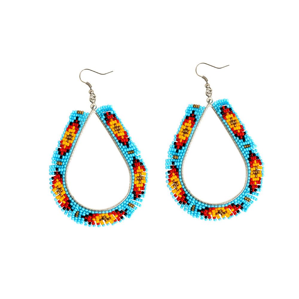 Where Water Runs Beaded Earrings