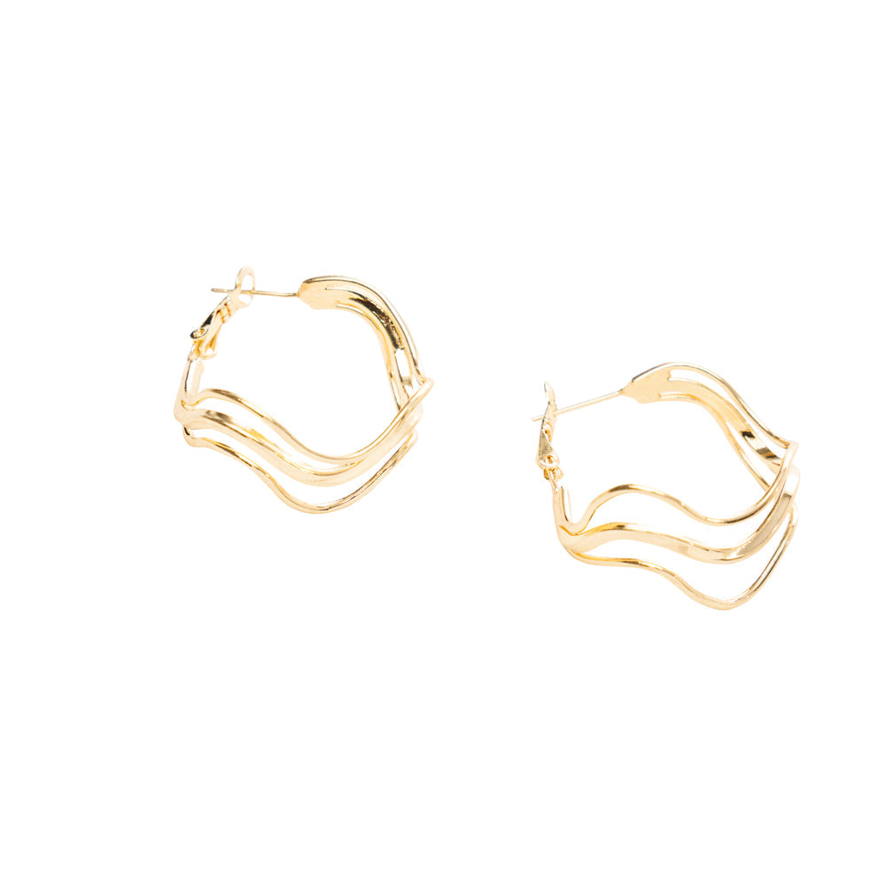 Golden Wave Earrings