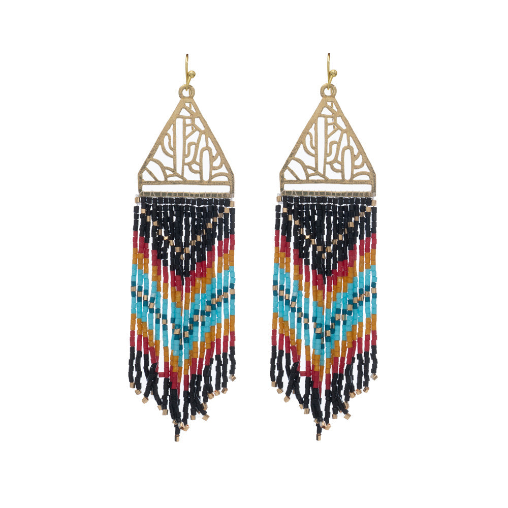 Open Vistas Earrings in Ebony