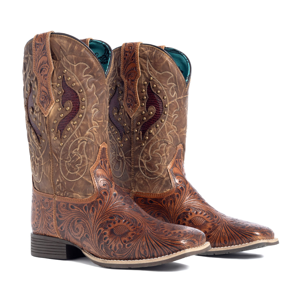 Gianna Hand-tooled Boots