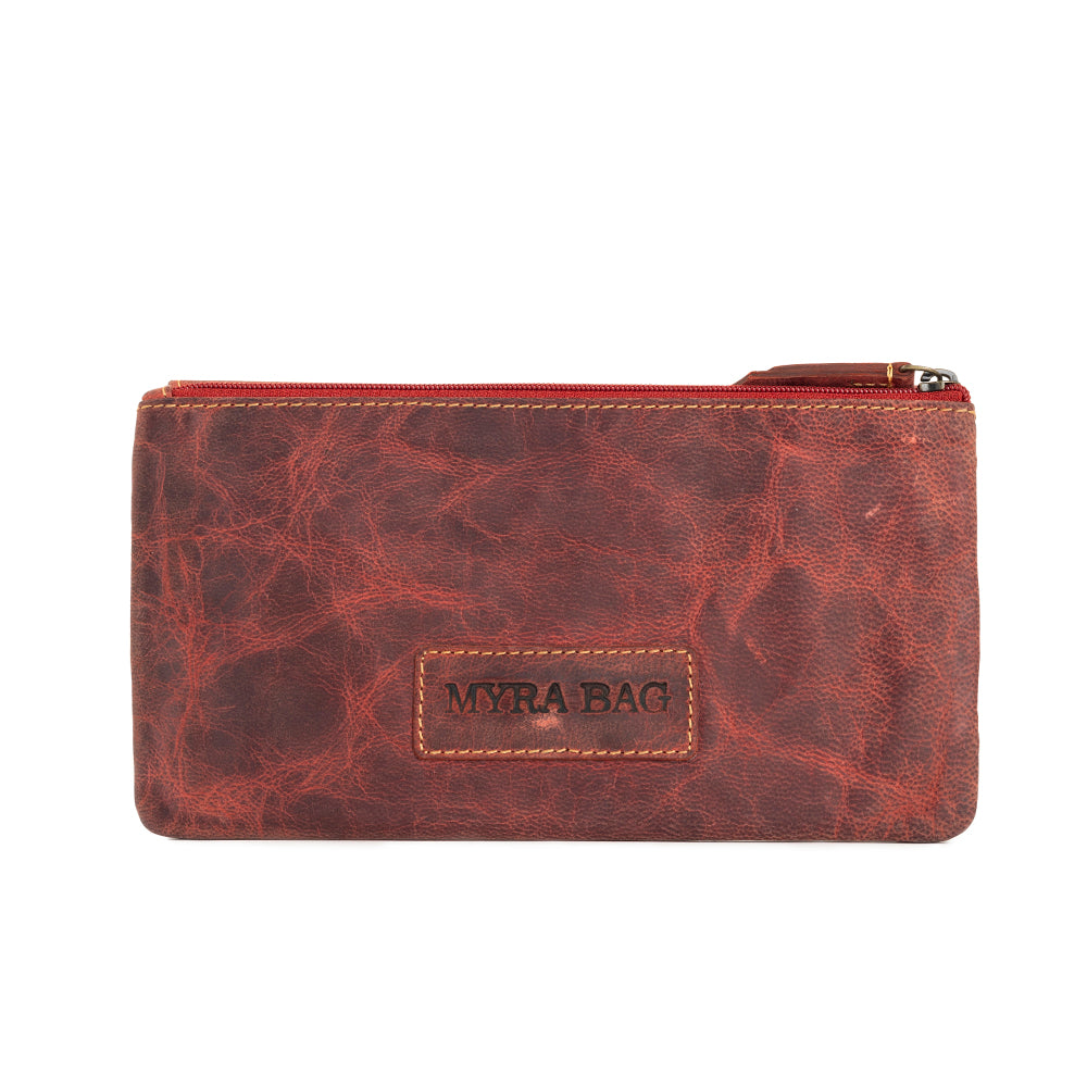 Western Fork Wallet in Red Russet