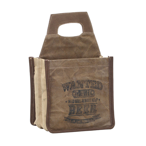 Wanted A Wife' Beer Caddy - Myra Bags