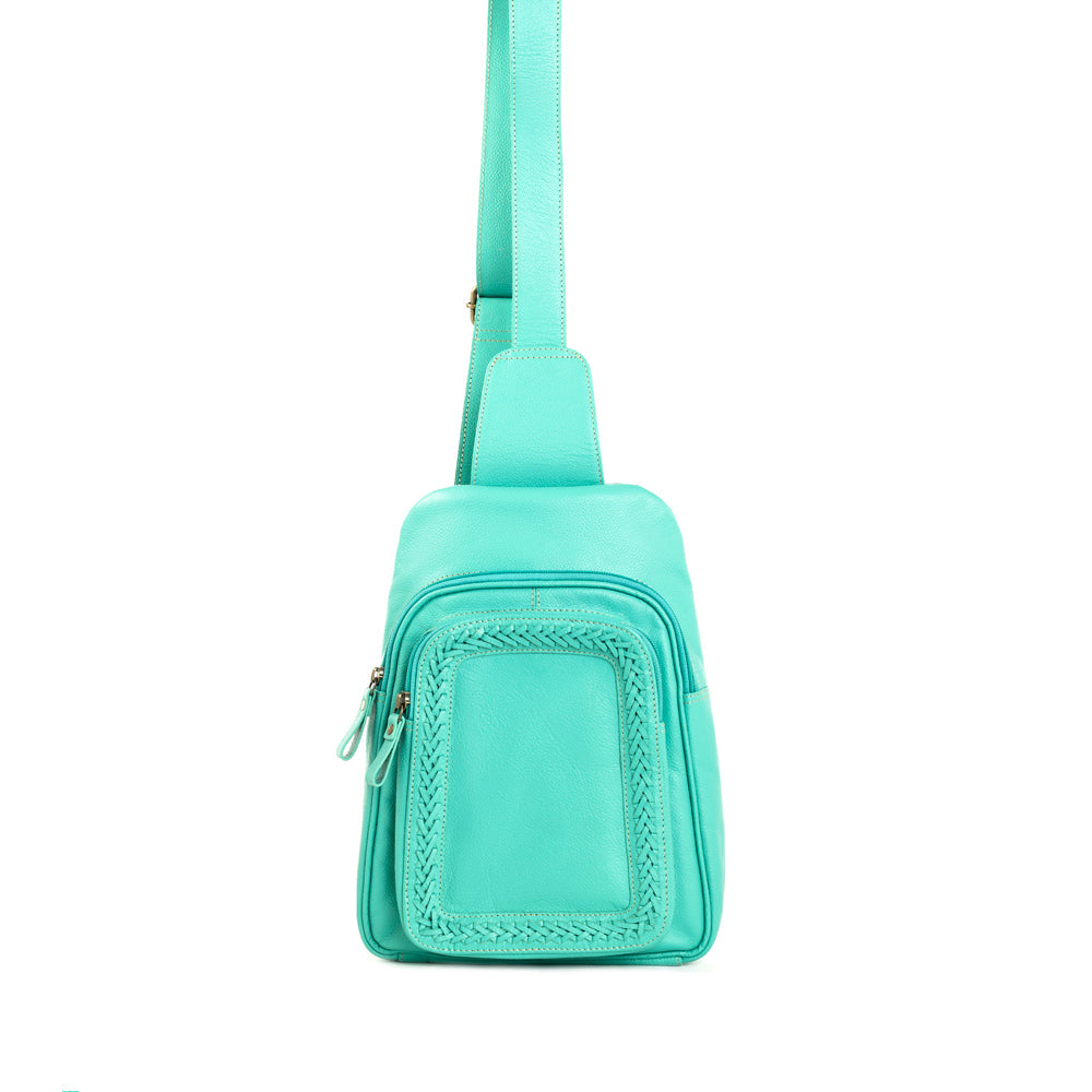 Willow Canyon Sling Bag In Turquoise