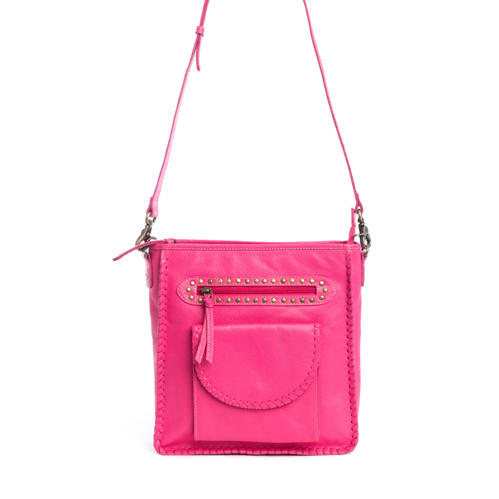 Ninnekah Leather Bag In Magenta