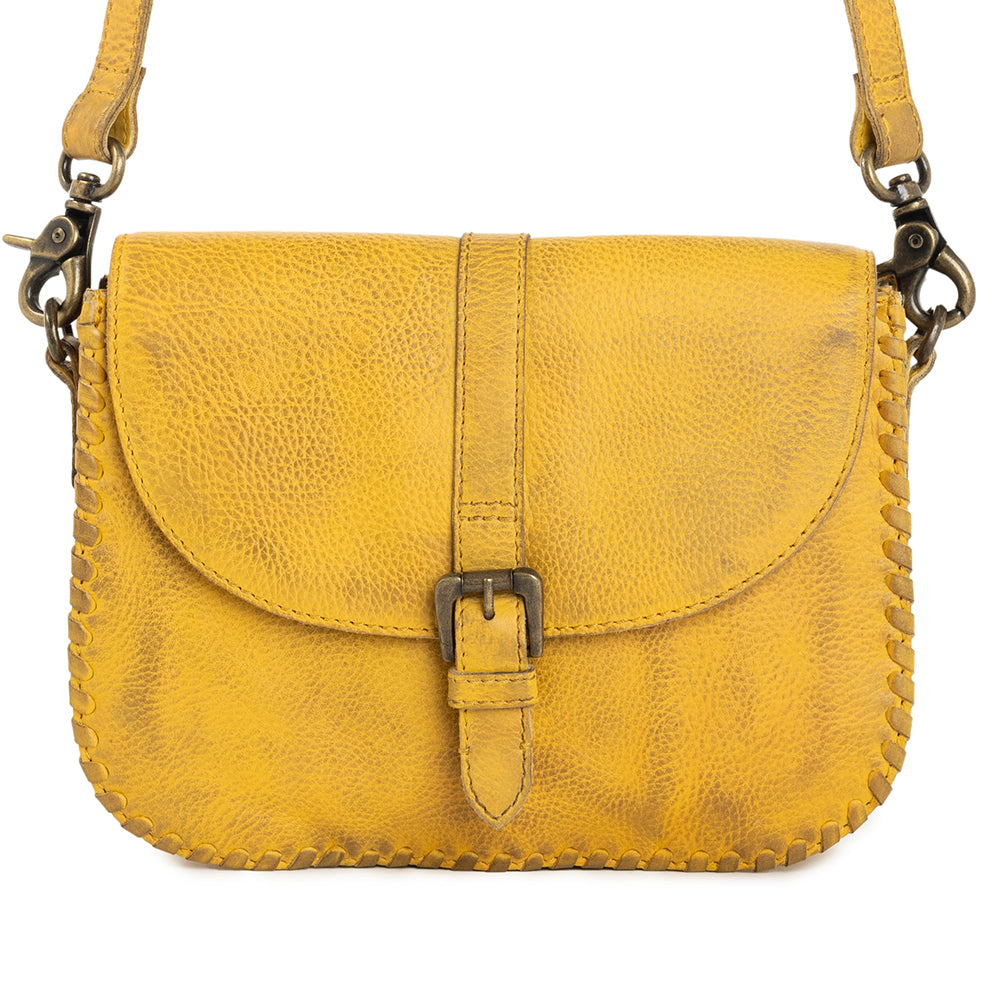 Summerset Vista Leather bag in Sunrise Yellow