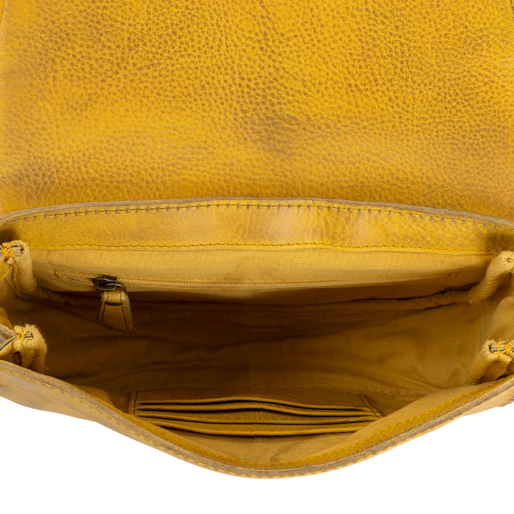 Summerset Vista Leather bag in Sunrise Yellow