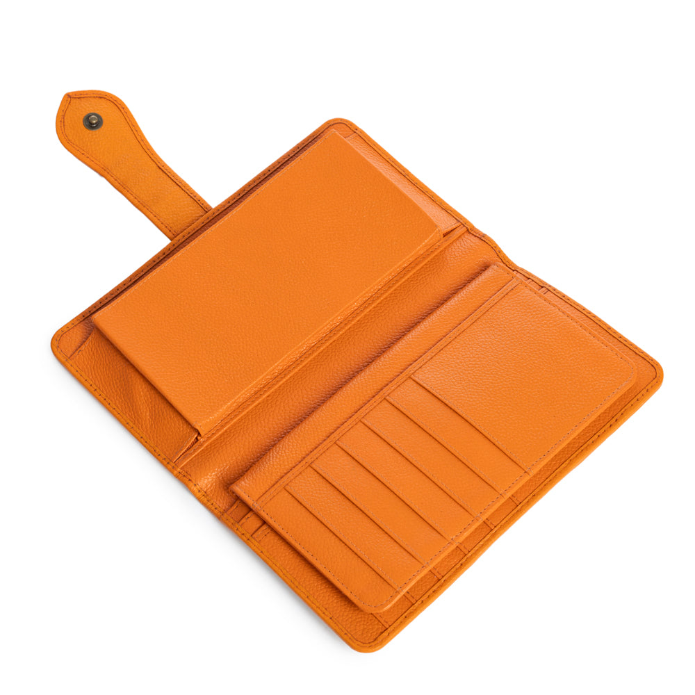 Las Mijitas Wallet in Blaze Orange