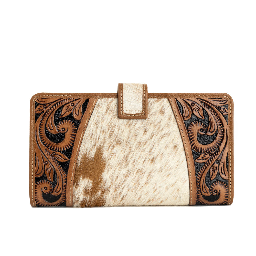 Las Mijitas Wallet in Bourbon Brown