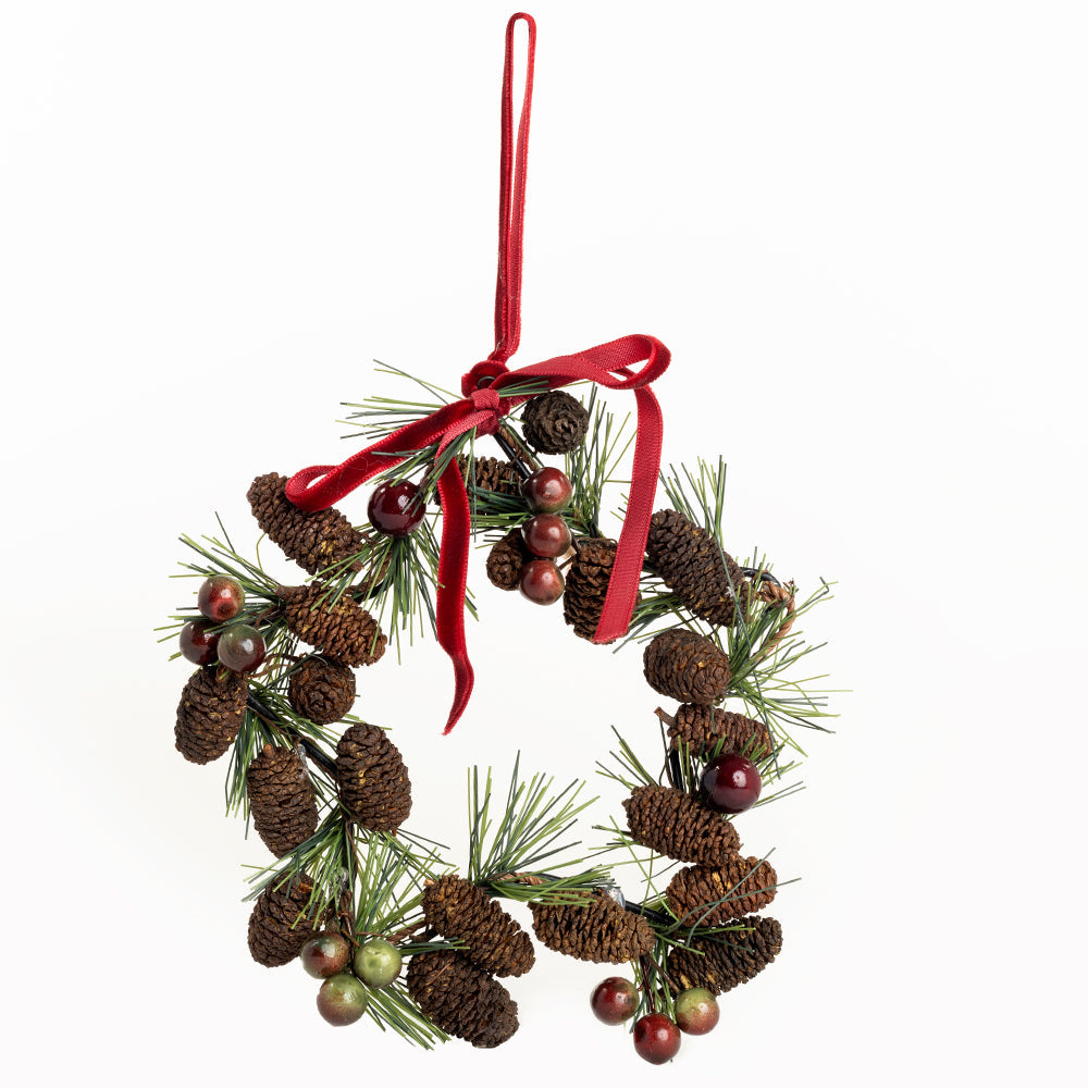 Pine Cone Berry Star Ornament