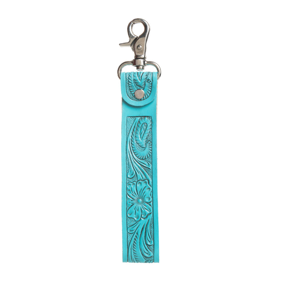 Blooming Meadow Key Fob in Turquoise