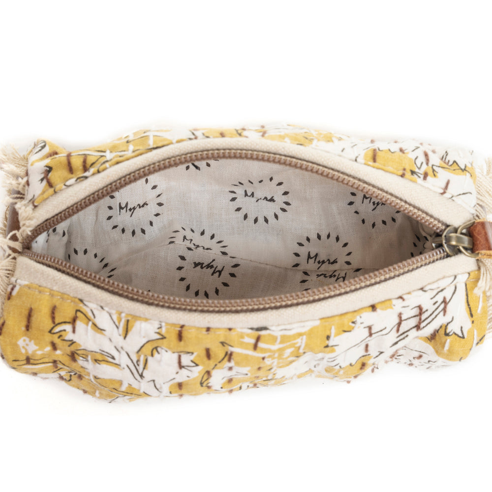 Golden Prairie Leaf Toiletries Bag