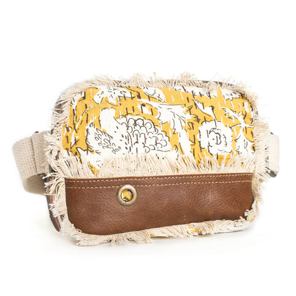 Golden Prairie Leaf Fanny Pack Bag