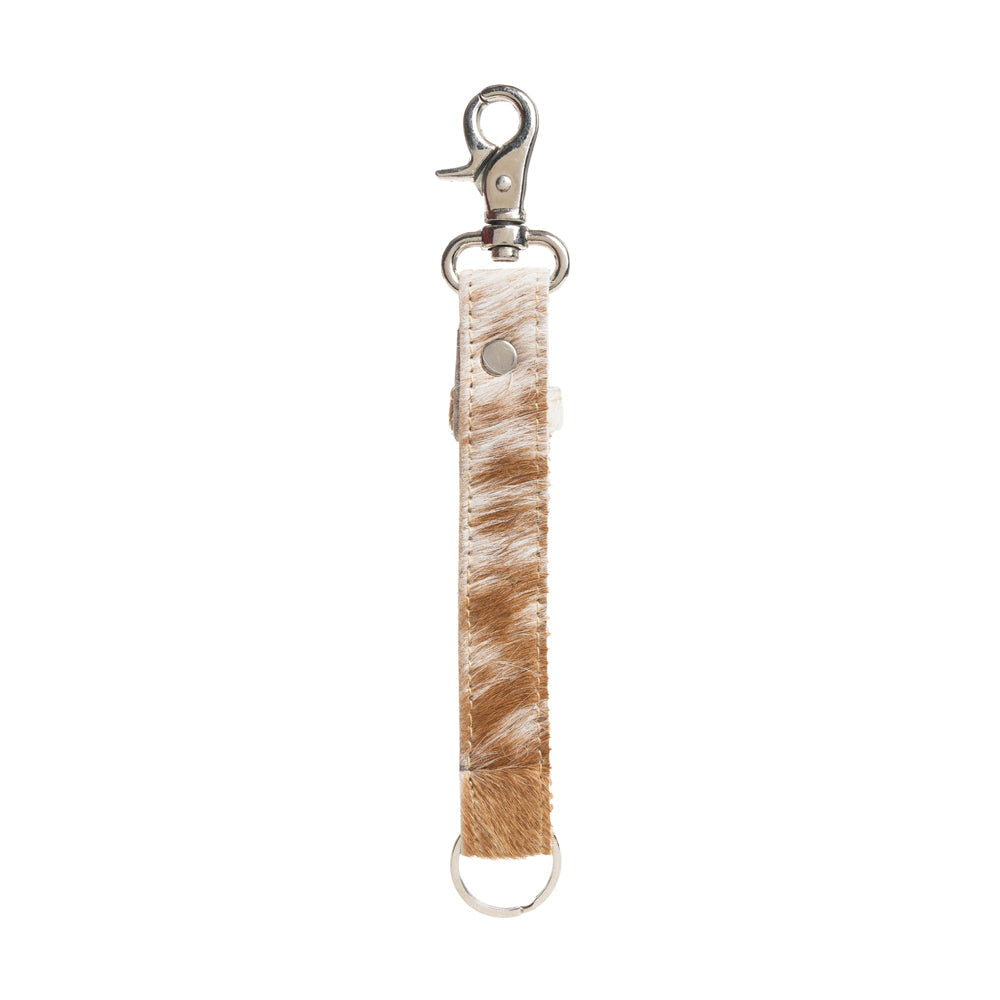 Range Road Key Fob in Brown & White