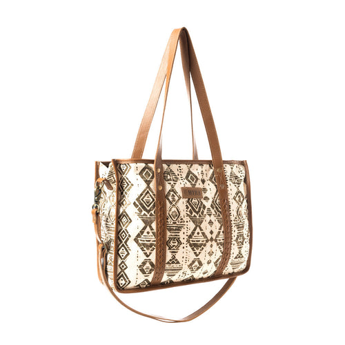 Mesa Flight Tote Bag In Brown & Gray