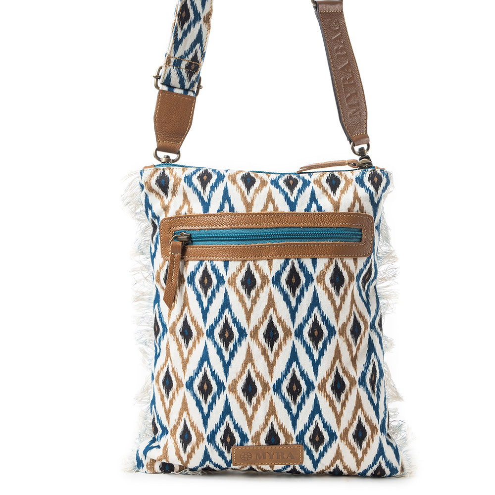 Beautiful Tapestry Crossbody Bag In Blue