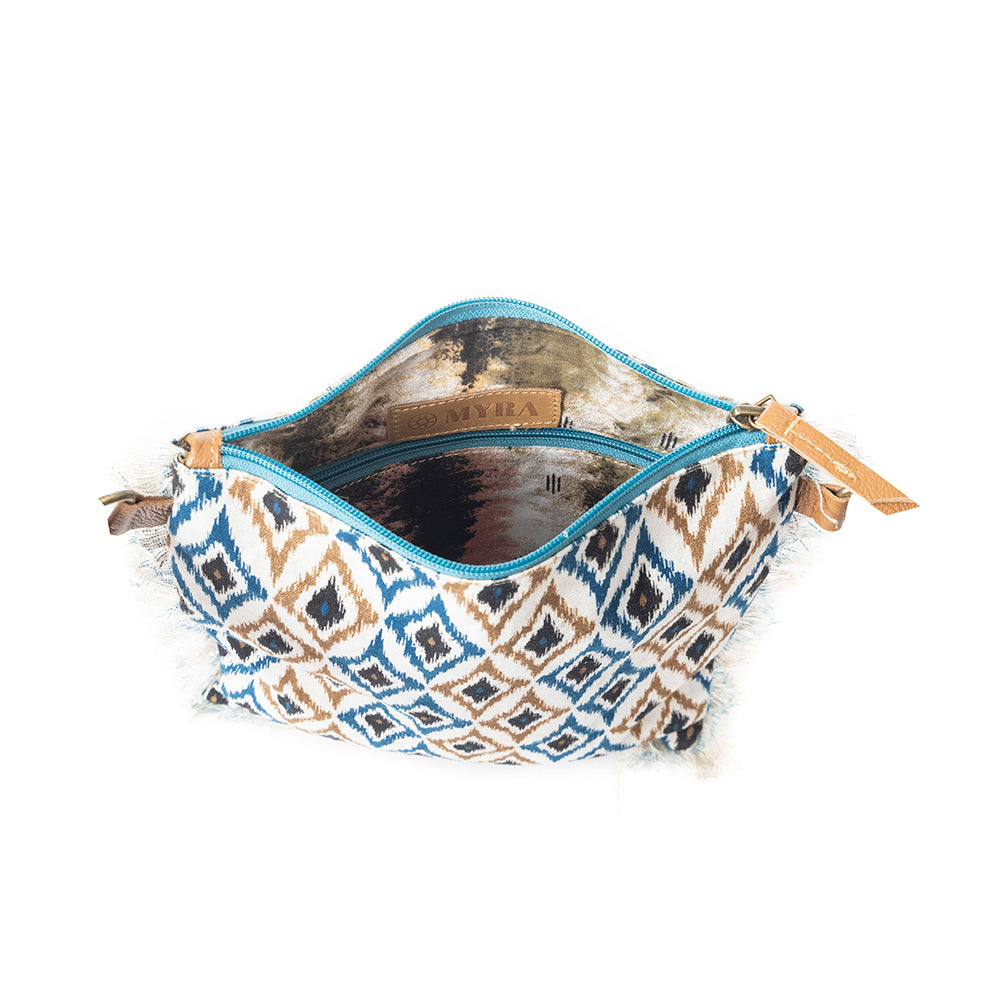 Beautiful Tapestry Crossbody Bag In Blue