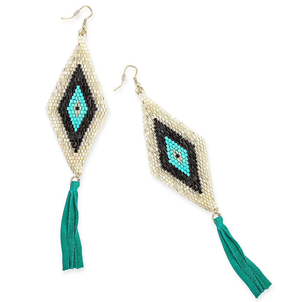 Crested Trail Fringe Earrings