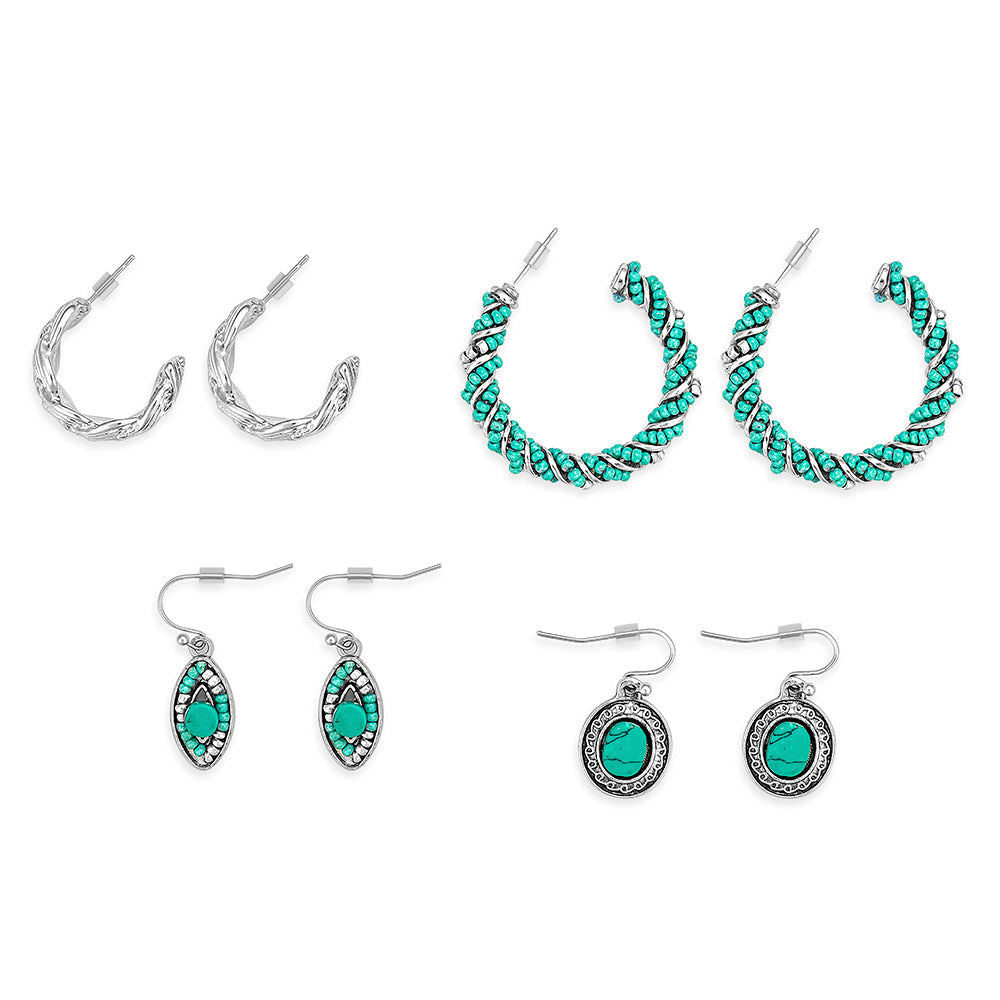 Jessica Fashion Set Of Four Earrings