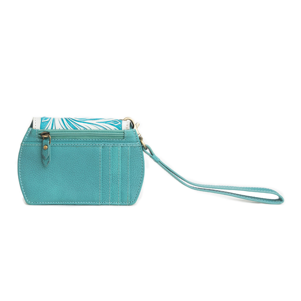 Canyon Bloom Wallet in Turquoise