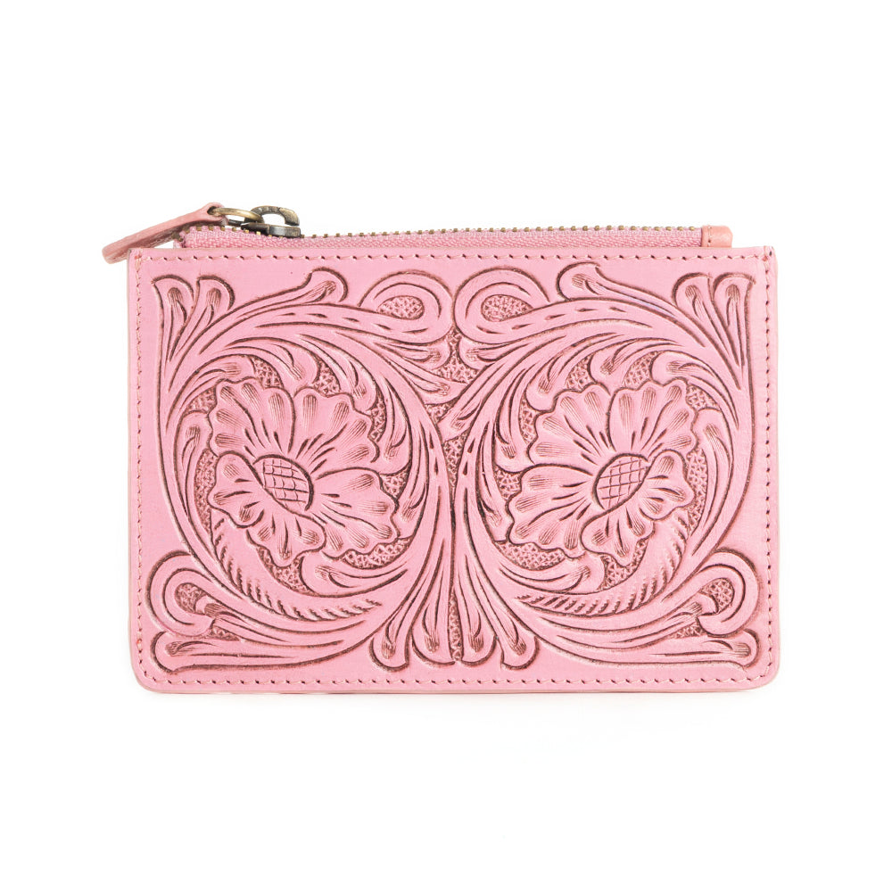 Bloom on the Range Credit Card Wallet in Pink