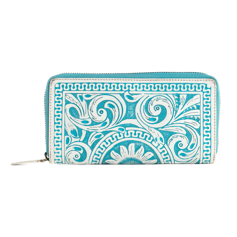 Sunset Valley Wallet in Frosted Turquoise