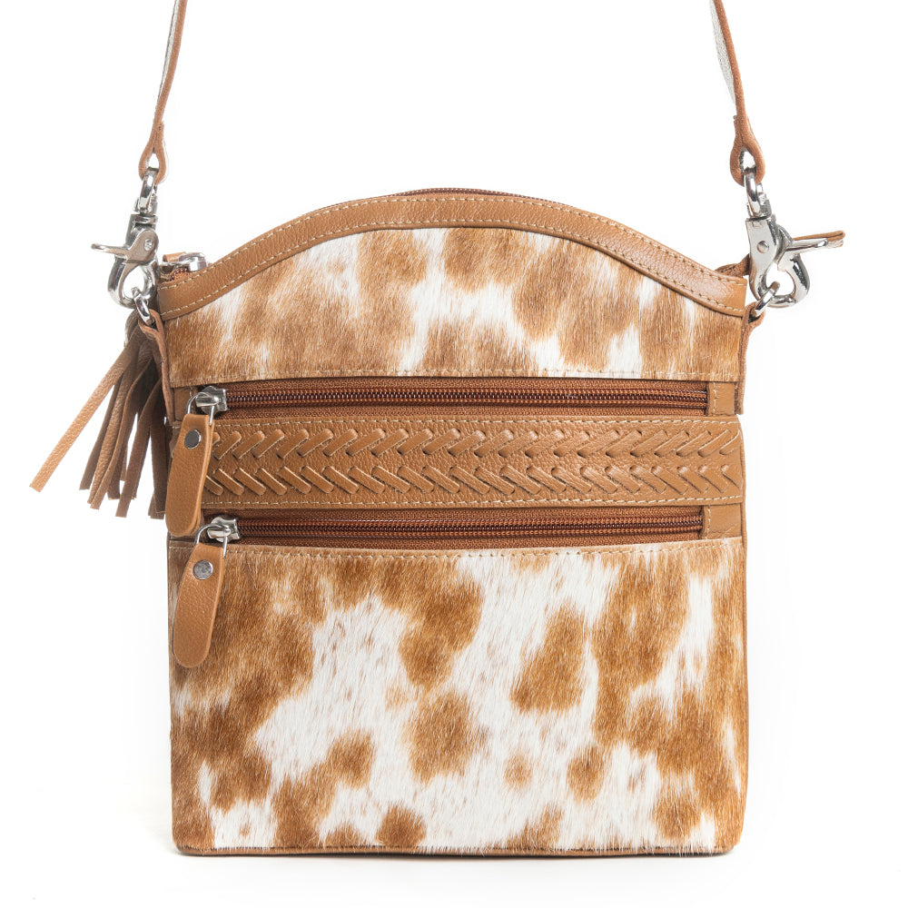 Wild Spirit Crossbody Bag in Brown & White