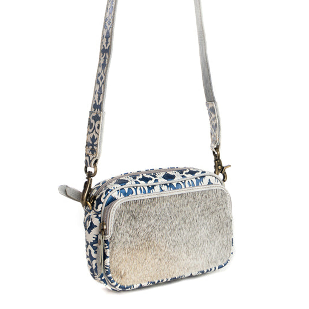 Tilla's Mine Trail Shoulder Bag in Blue & Gray