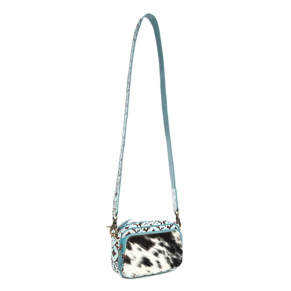 Tilla's Mine Trail Shoulder Bag in Turquoise & Black