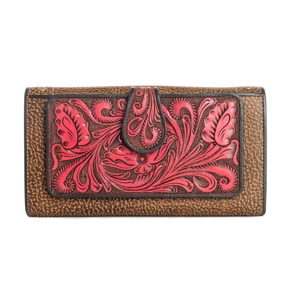 Danohue Peak Wallet In Crimson In Red