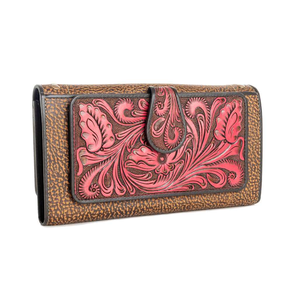 Danohue Peak Wallet In Crimson In Red